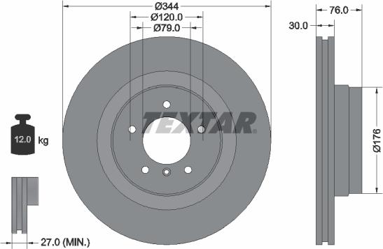 Textar 92185103 - Discofreno www.autoricambit.com