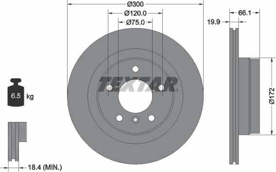 Textar 92133005 - Discofreno www.autoricambit.com