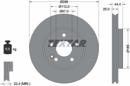 Textar 92132005 - Discofreno www.autoricambit.com