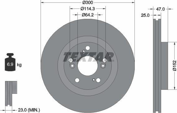 Textar 92125000 - Discofreno www.autoricambit.com