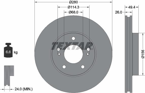 Textar 92179003 - Discofreno www.autoricambit.com