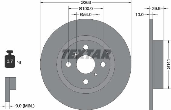 Textar 92179303 - Discofreno www.autoricambit.com