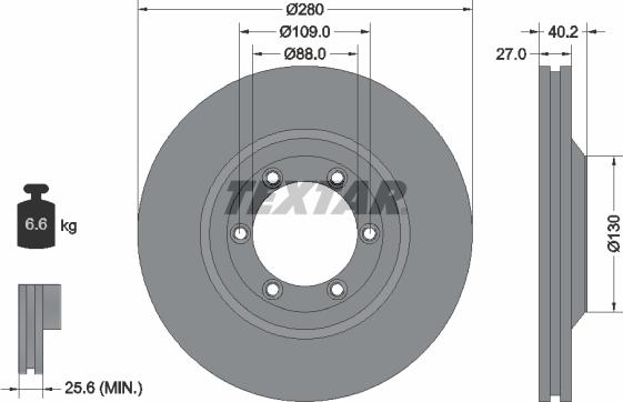 Textar 92174803 - Discofreno www.autoricambit.com