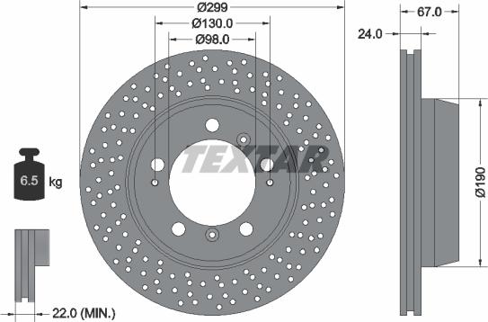 Textar 92176705 - Discofreno www.autoricambit.com