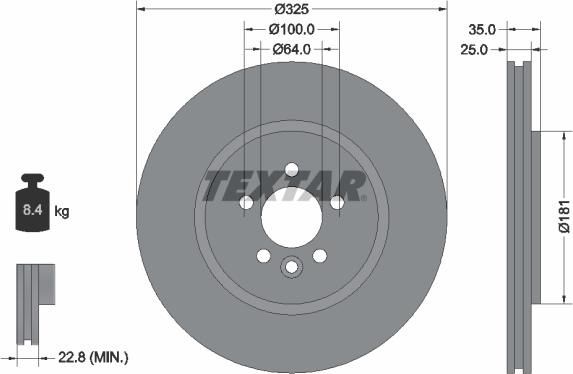 Textar 92170303 - Discofreno www.autoricambit.com