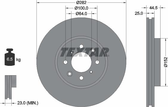 Textar 92170703 - Discofreno www.autoricambit.com