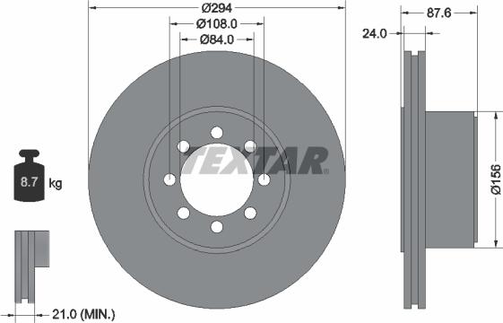 Textar 92171700 - Discofreno www.autoricambit.com