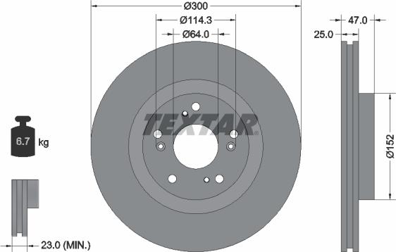 Textar 92177900 - Discofreno www.autoricambit.com