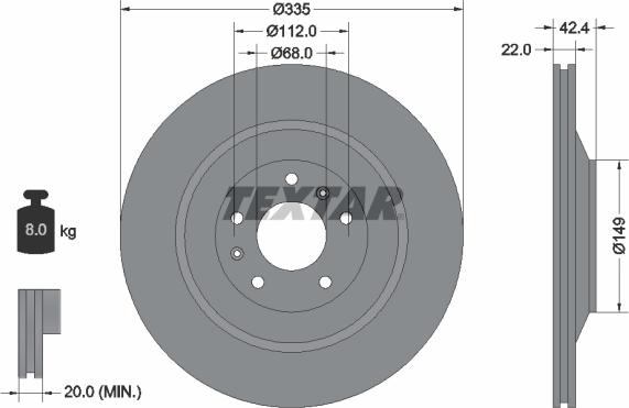 Textar 92177005 - Discofreno www.autoricambit.com