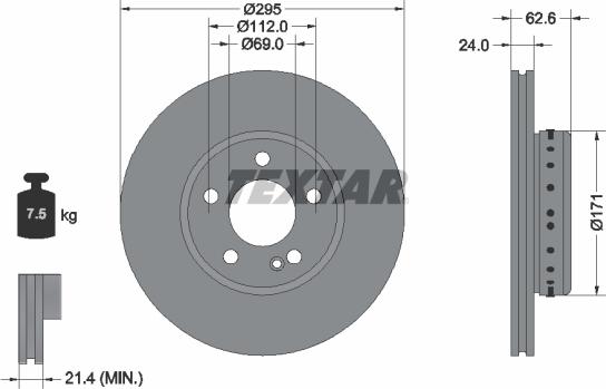 Textar 92343925 - Discofreno www.autoricambit.com