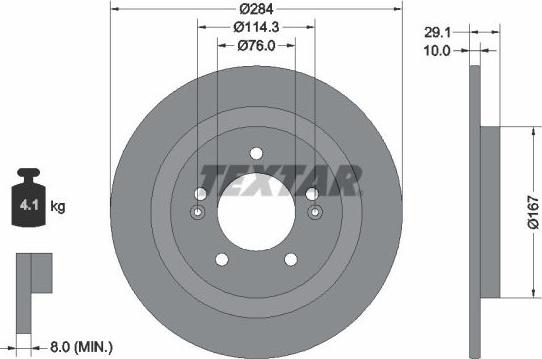 Textar 92352503 - Discofreno www.autoricambit.com