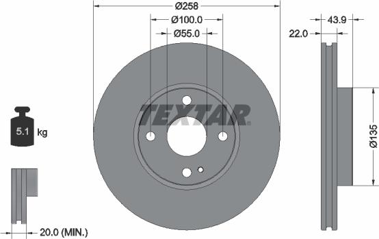 Textar 92300903 - Discofreno www.autoricambit.com