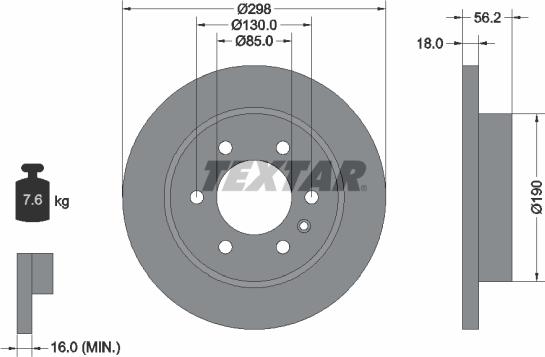 Textar 92301003 - Discofreno www.autoricambit.com