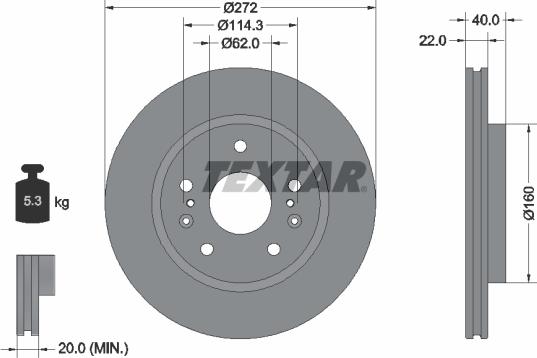 Textar 92329603 - Discofreno www.autoricambit.com