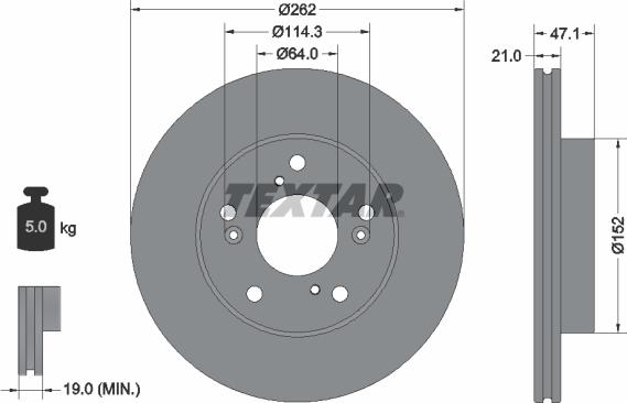 Textar 92294503 - Discofreno www.autoricambit.com