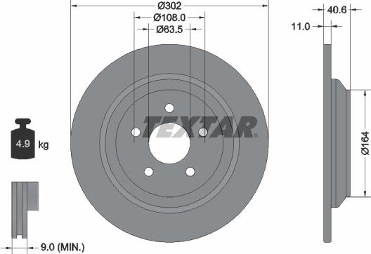 Textar 92292403 - Discofreno www.autoricambit.com