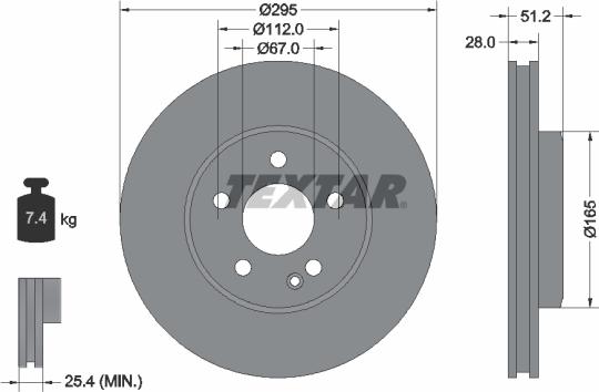 Textar 92241600 - Discofreno www.autoricambit.com