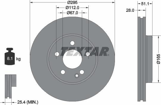 Textar 92254803 - Discofreno www.autoricambit.com