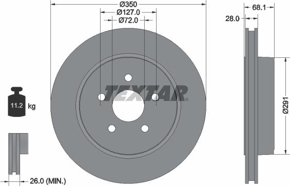 Textar 92269803 - Discofreno www.autoricambit.com