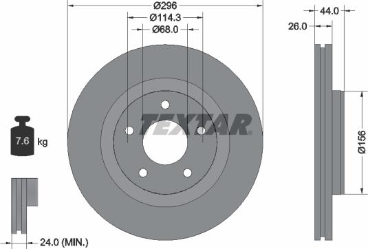 Textar 92285905 - Discofreno www.autoricambit.com