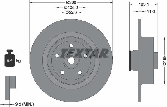 Textar 92239603 - Discofreno www.autoricambit.com