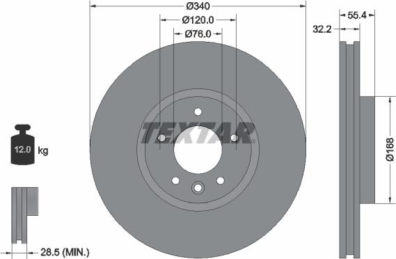 Textar 92230305 - Discofreno www.autoricambit.com