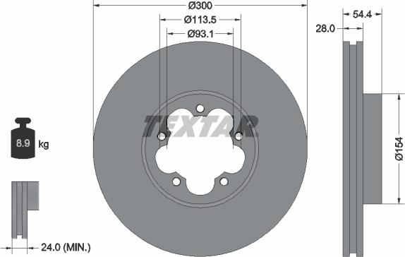 Textar 92231500 - Discofreno www.autoricambit.com