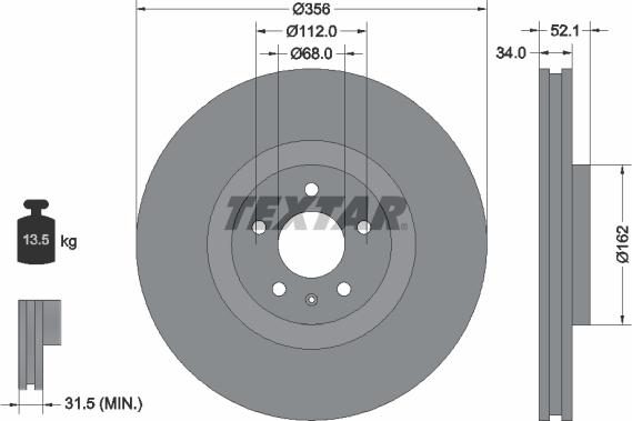 Textar 92238203 - Discofreno www.autoricambit.com