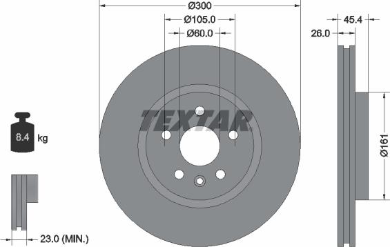 Textar 92277205 - Discofreno www.autoricambit.com