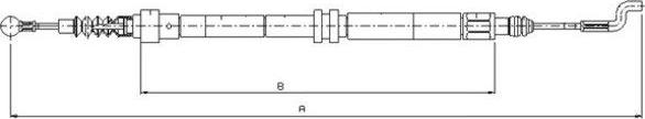 Textar 44004700 - Cavo comando, Freno stazionamento www.autoricambit.com