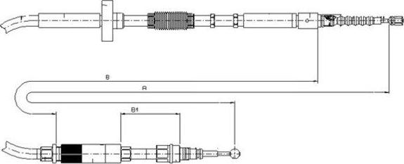 Textar 44006000 - Cavo comando, Freno stazionamento www.autoricambit.com