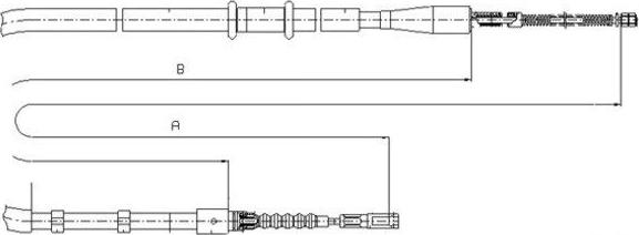 Textar 44001200 - Cavo comando, Freno stazionamento www.autoricambit.com