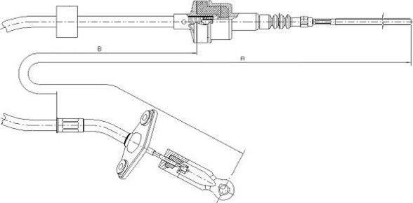 Textar 58006200 - Cavo comando, Comando frizione www.autoricambit.com