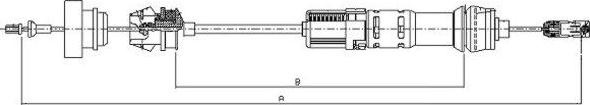 Textar 58010700 - Cavo comando, Comando frizione www.autoricambit.com