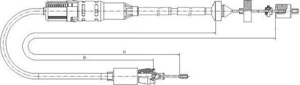 Textar 58013400 - Cavo comando, Comando frizione www.autoricambit.com