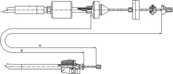 Textar 58013100 - Cavo comando, Comando frizione www.autoricambit.com