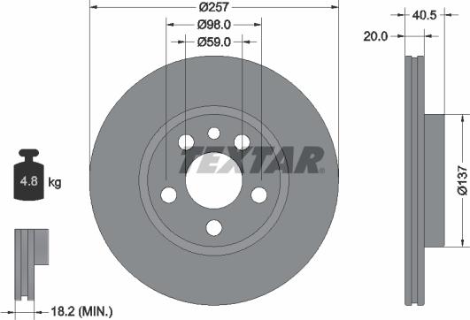 Textar 89004700 - Kit freno, Freno a disco www.autoricambit.com