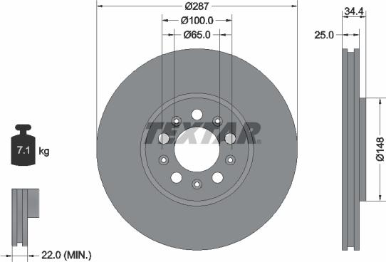 Textar 89006400 - Kit freno, Freno a disco www.autoricambit.com