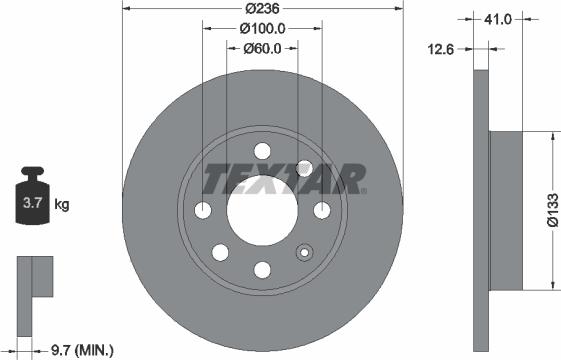 Textar 89001800 - Kit freno, Freno a disco www.autoricambit.com