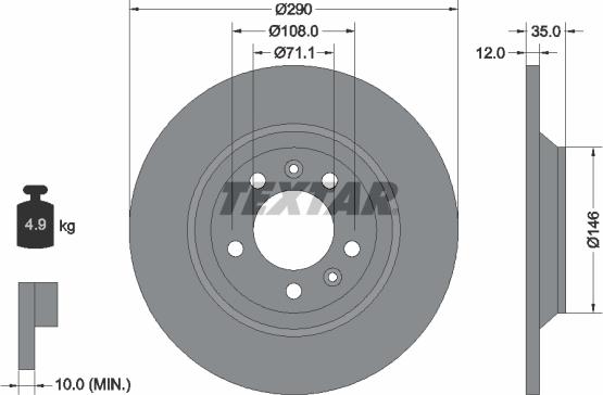 Textar 89008700 - Kit freno, Freno a disco www.autoricambit.com