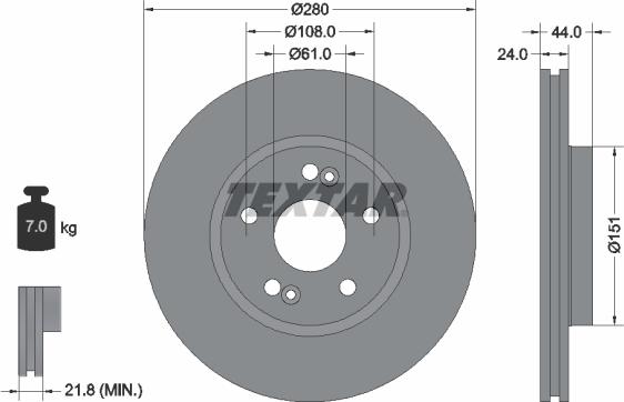 Textar 89010600 - Kit freno, Freno a disco www.autoricambit.com