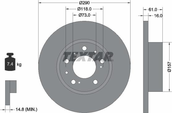 Textar 89010300 - Kit freno, Freno a disco www.autoricambit.com