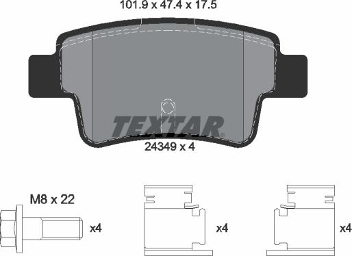 Textar 89017800 - Kit freno, Freno a disco www.autoricambit.com