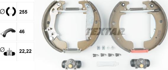 Textar 84049900 - Kit freno, freni a tamburo www.autoricambit.com