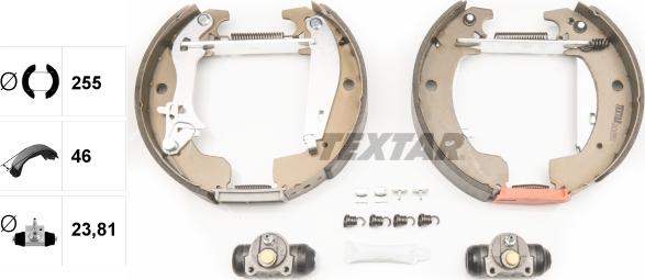 Textar 84049901 - Kit freno, freni a tamburo www.autoricambit.com