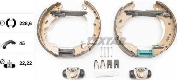 Textar 84049401 - Kit freno, freni a tamburo www.autoricambit.com