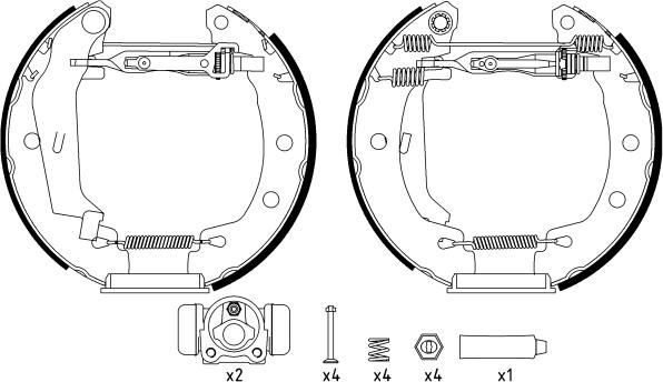 Textar 84049500 - Kit freno, freni a tamburo www.autoricambit.com