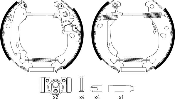 Textar 84049200 - Kit freno, freni a tamburo www.autoricambit.com