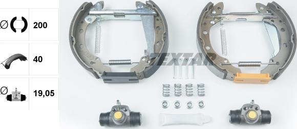 Textar 84044700 - Kit freno, freni a tamburo www.autoricambit.com