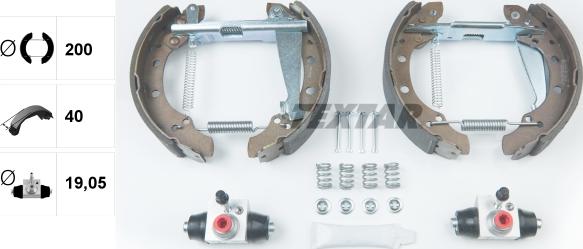 Textar 84044703 - Kit freno, freni a tamburo www.autoricambit.com